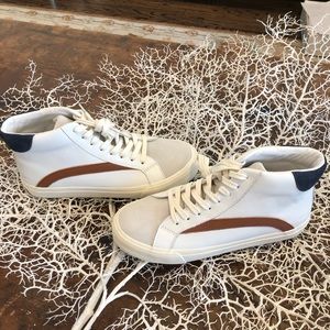 Madewell Hi Top Leather Sneakers Unisex